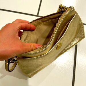 Gold Coach wristlet